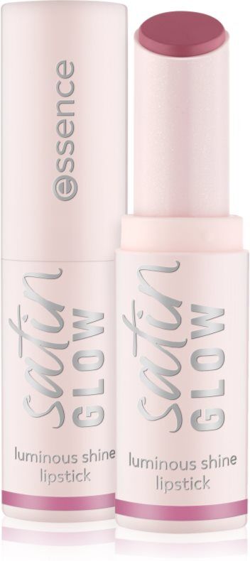 essence satin GLOW creamy lipstick with satin finish shade 04 Let´s Get Mauvin 3.5 g