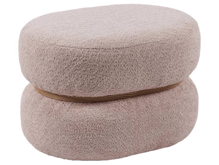 Hocker Oval Rosa B: 41 cm Edg