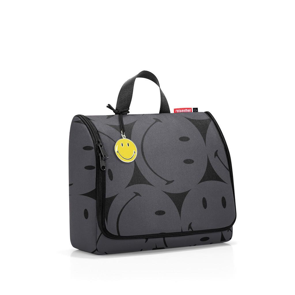 Reisenthel Kulturbeutel Toiletbag XL smiley grey, Anthrazit, Textil, 28x23x10 cm, Freizeit, Wellness, Körperpflege, Kosmetik