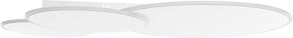 Beliani Gabrik Moderne Plafondlamp met Geïntegreerde LED-verlichting - Wit - Aluminium