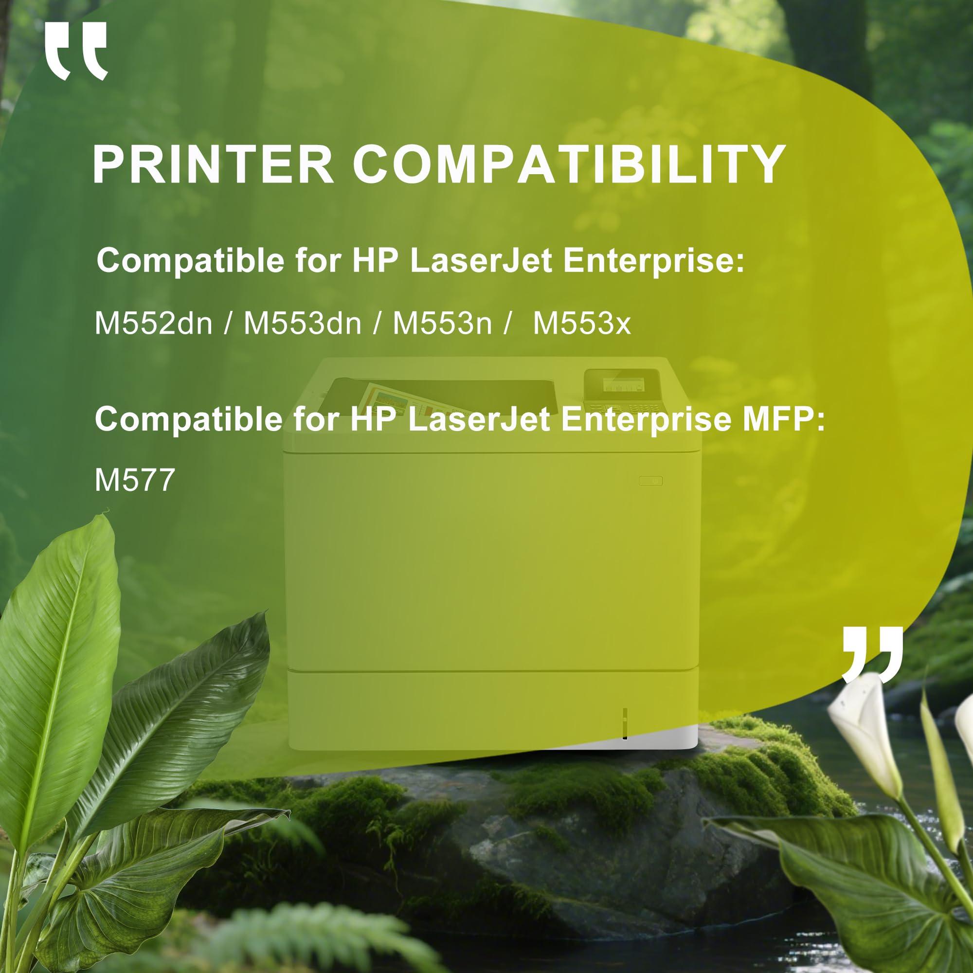 Toner-Set 508X mit Chip, 4 Patronen, kompatibel mit HP 508X