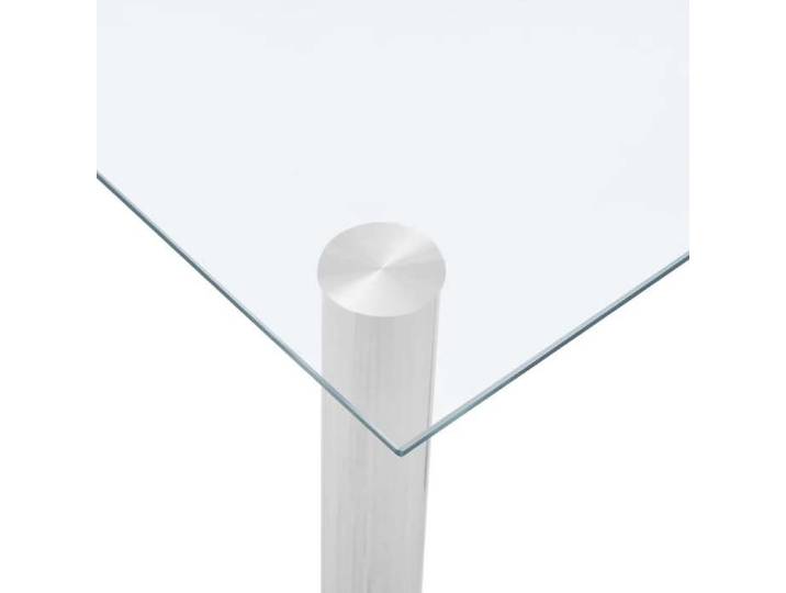 Bon marché * Table à manger - JILL'S Table cuisine - Transparent 120x60x75 cm Verre trempé FR8052