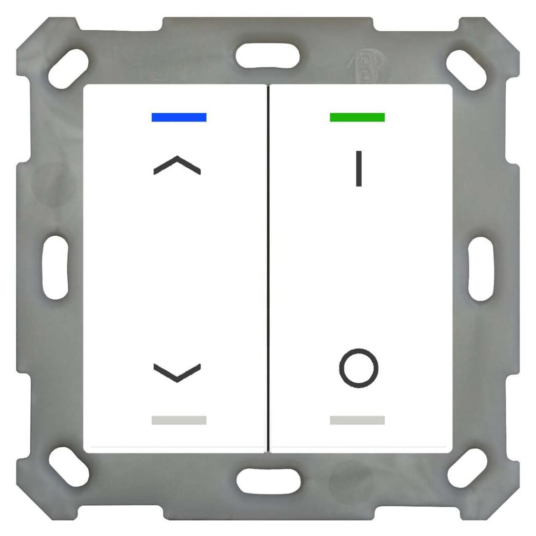MDT BE-TAL5502.C1 Tasterlicht 55, 2-voudig, RGB-W, Zuiver Wit, Glanzend