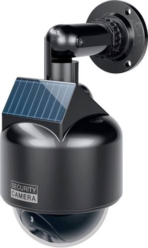 Basi 1000-0312 Kamera-Attrappe mit blinkender LED, mit Solarmodul