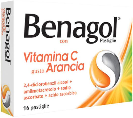 Reckitt Benckiser Benagol Vitamina C - 16  Pastiglie Gusto Arancia