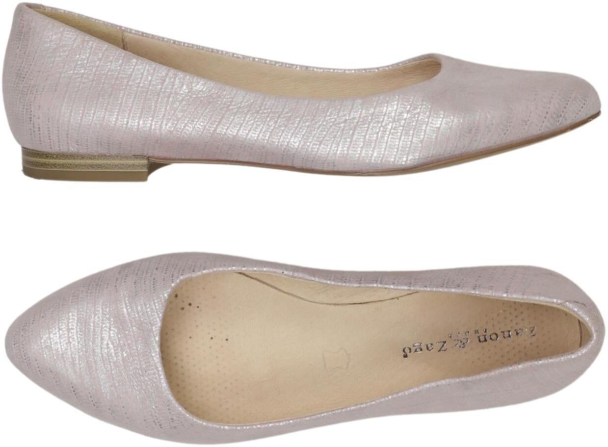 Elvio Zanon Damen Ballerina, Mehrfarbig, Gr. EU 38, Leder - Second Hand