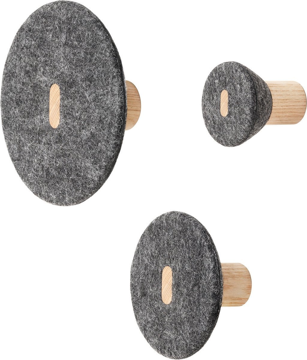 Blomus Pela wandhaken set van 3