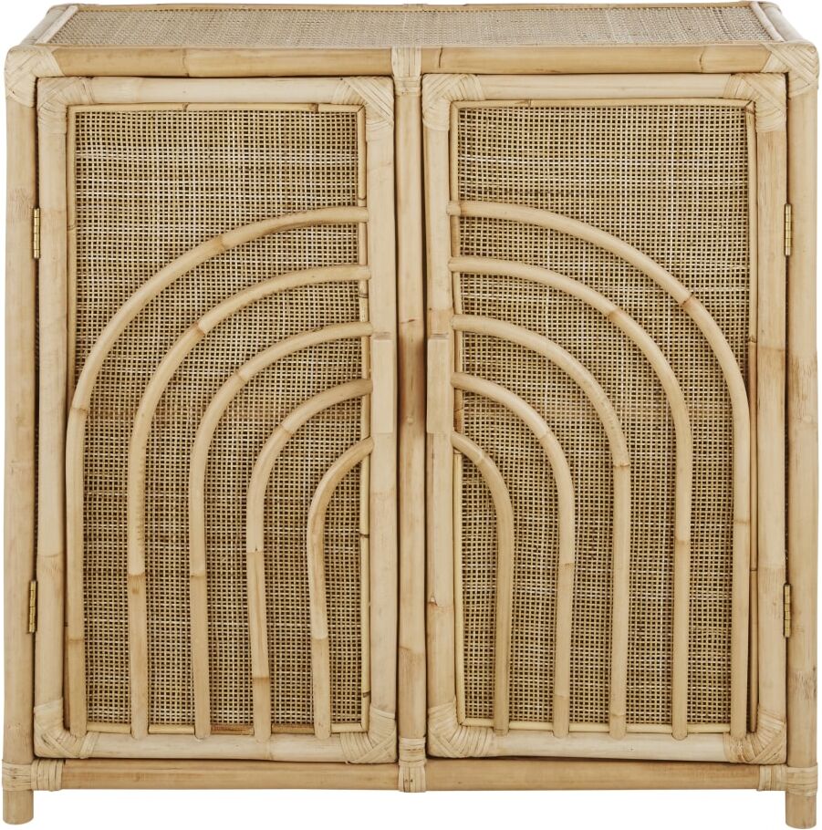 Maisons du Monde Cajonera de ratán trenzado con 2 puertas