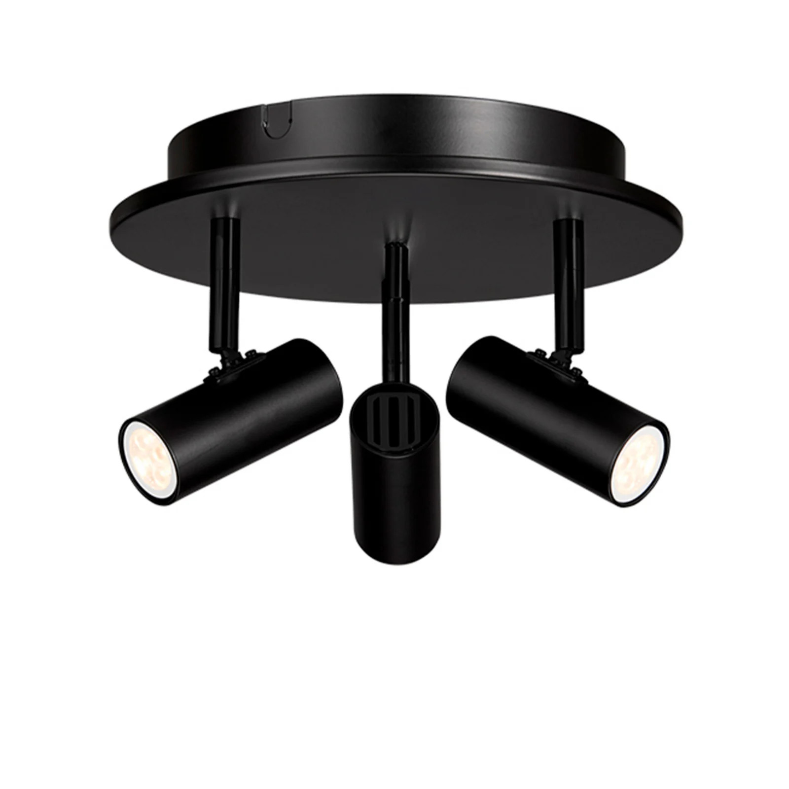 Belid Cato Triospot Plafondlamp Mat Zwart/Mat Zwart