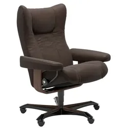 Stressless Bürostuhl Wing Office Leder Braun Batick Brown