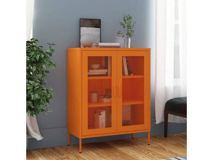 Armoire de rangement Orange 80x35x101 5 cm Acier