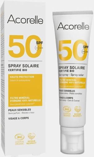 ACORELLE PROTETOR SOLAR EM SPRAY ROSTO/CORPO BIO SPF 50 100ml