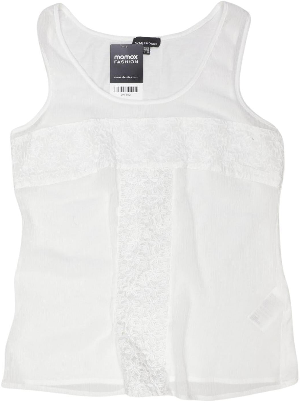 Warehouse Damen Top, Weiß, Gr. EU 36, Synthetik / Baumwolle - Second Hand