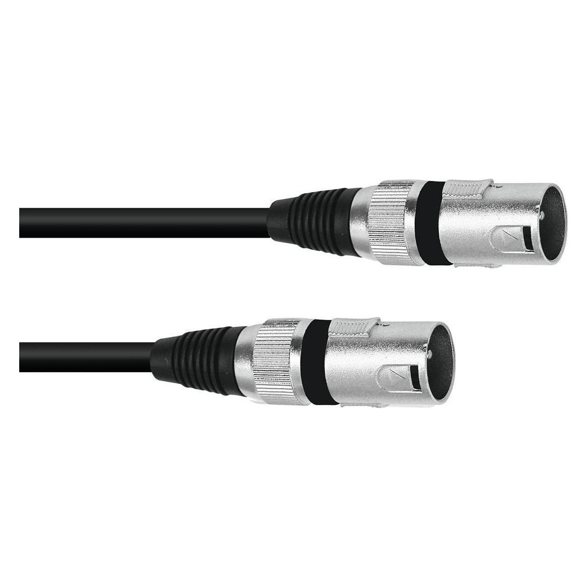 Omnitronic Adapterkabel XLR(M)/XLR(M) 0,2m sw (0.20 m, XLR Kabel) (3022075A)