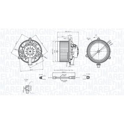 MAGNETI MARELLI Innenraumgebläse 069412742010 für Opel