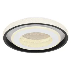 Globo Lighting Deckenleuchte   , silber , Maße (cm): H: 8  Ø: 50
