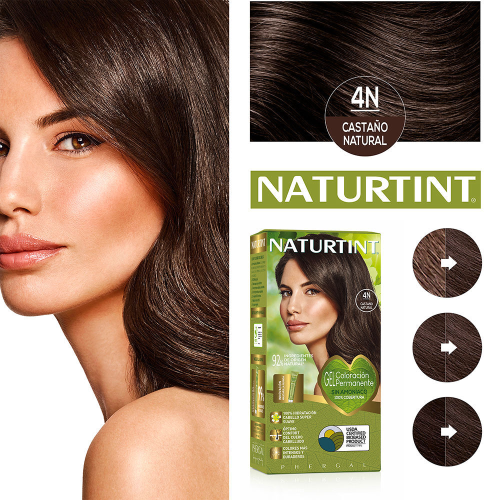 Corante Naturtint sem amônia #4N-Castanha Natural
