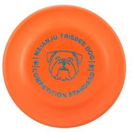 The Handy Homestead Soft Silicone Dog Frisbee For Training And Fetch orange