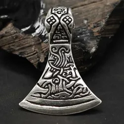 Drachensilber Mammen Axt Schmuck Anhänger aus Silber Kultbeil 925 Silber - Silber