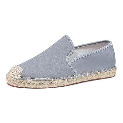 Blaue Espadrille-Schlupfschuhe für Herren mit Jutesohle – leichte und atmungsaktive Schuhe für warmes Wetter