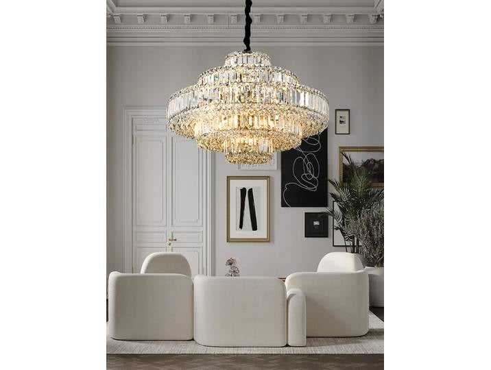 Lustres de plafond de luxe modernes nouvel éclairage LED lampes suspendues en cristal design décoration de la maison Lustres pour salon
