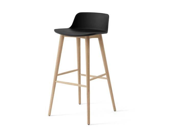 &Tradition Rely HW123 Barhocker Black-lackierte Eiche, 75 cm