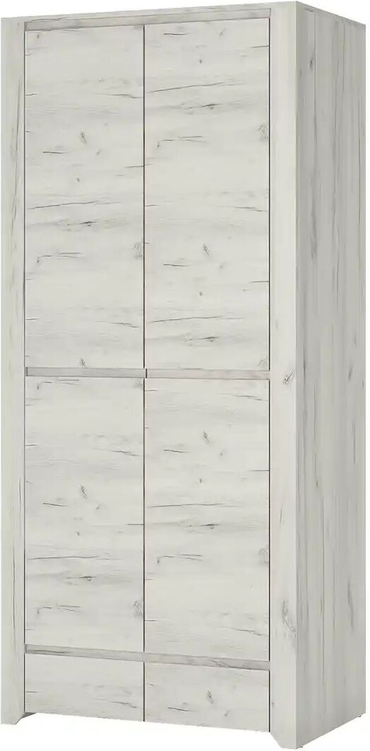 Höffner Kleiderschrank  Angel ¦ weiß ¦ Maße (cm): B: 84 H: 190,5 T: 58.2
