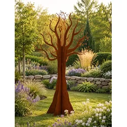 Badeko Baum-Deko 300 cm hoch in Edelrostoptik