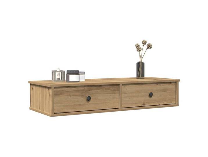 Étagère murale avec tiroirs chêne artisanal bois d'ingénierie 859967
