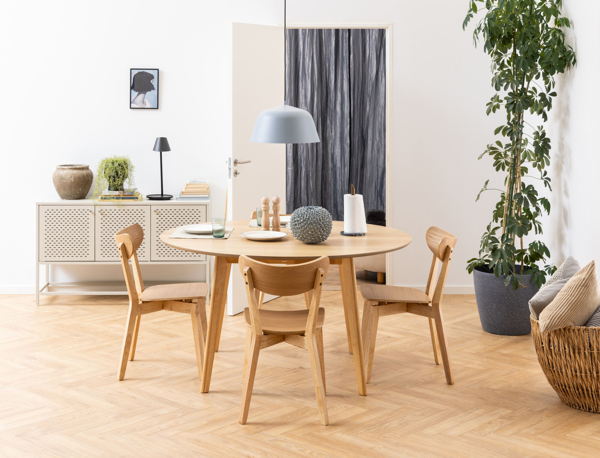 Esszimmerstuhl ACTONA GROUP "Roxby", beige (natur, natur), B:45cm H:79,5cm T:55cm, Stühle, Esszimmerstuhl, Roxby Esszimmer- Küchenstuhl, 2er Set