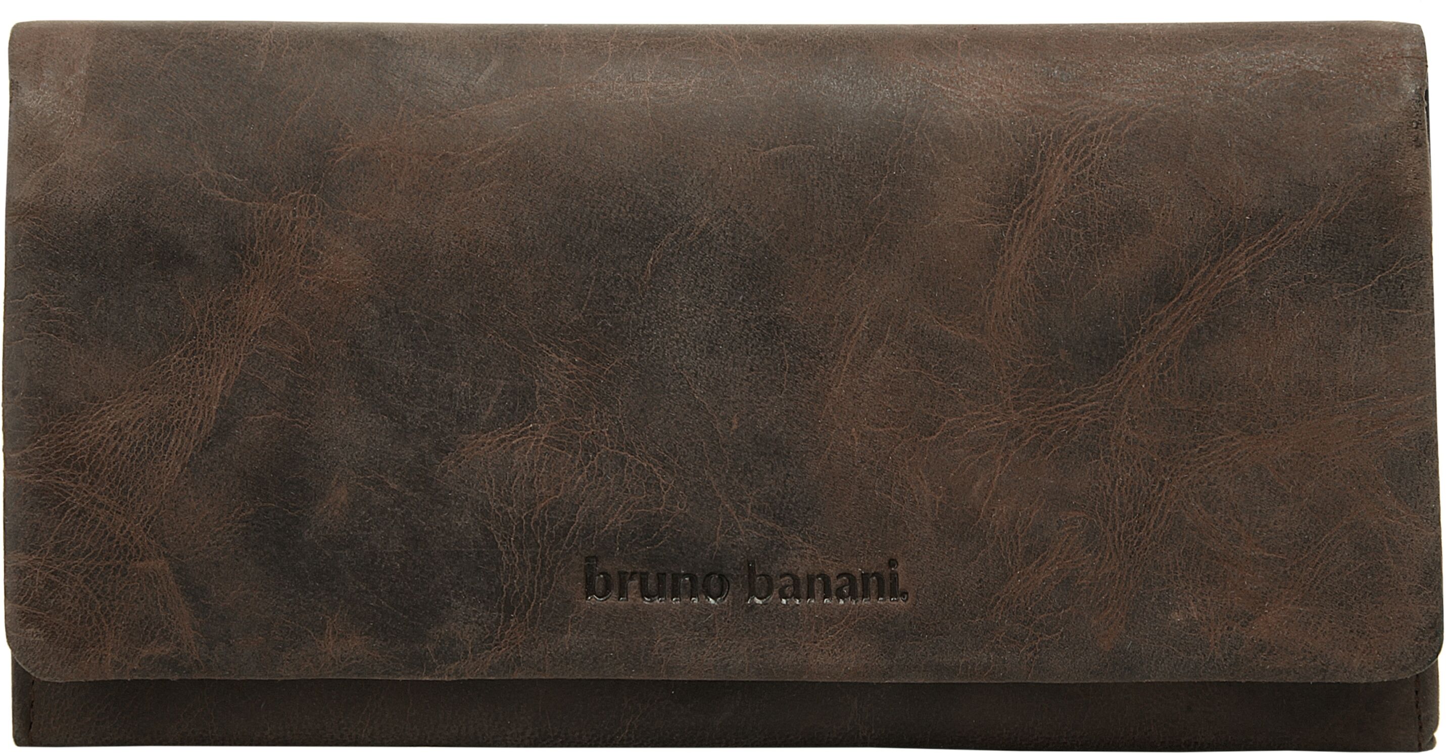 Geldbörse BRUNO BANANI "BRUNO BANANI Damen echt Leder", Damen, braun, Leder, Kleinlederwaren Geldbörse, echt Leder