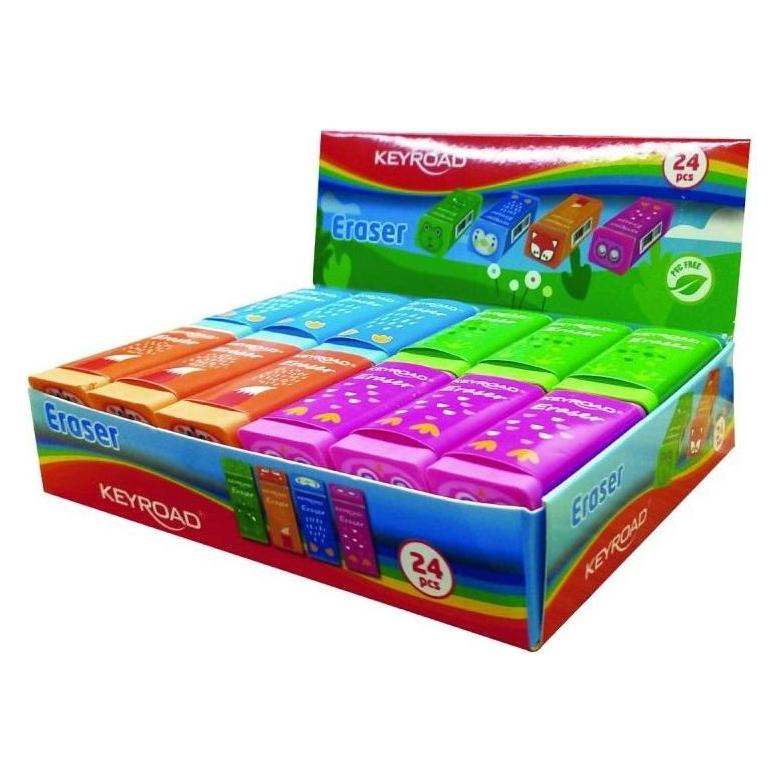 Keyroad Tier-Radiergummi (24 Stück) (54620654)