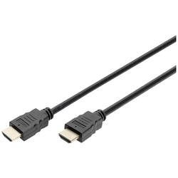 Digitus HDMI Anschlusskabel HDMI-A Stecker 5.00 m Schwarz DB-330123-050-S 4K UHD, Audio Return Channel, Flexibel, Folienschirm, Geflechtschirm, Gesamtschirm,