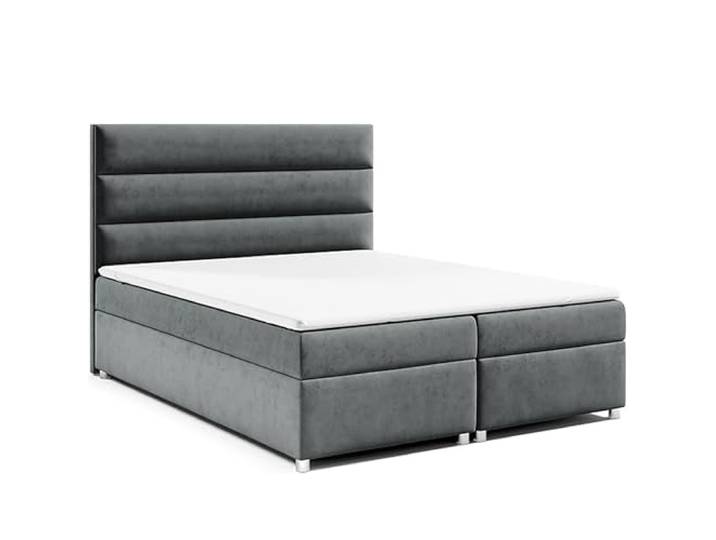 Best For Home Trinity K1 - Boxspringbett 160x200 Boxspringbett mit Bettkasten und Topper Polsterbett mit Matratze Bett mit Stauraum Boxspring Doppelbett mit Lieferung