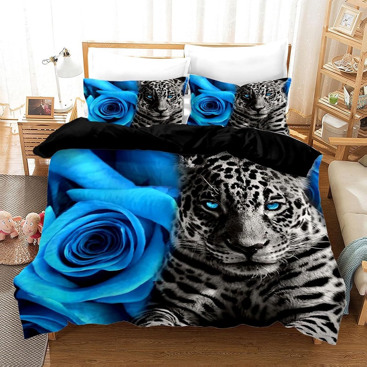 3-delige Dekbedovertrek Set met Luipaardprint - Zacht Microvezel Beddengoed