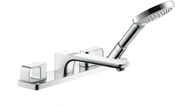 Hansgrohe Fertigmontageset Axor Urquiola 11443000 4-Loch-Wannenrandarmatur, chrom