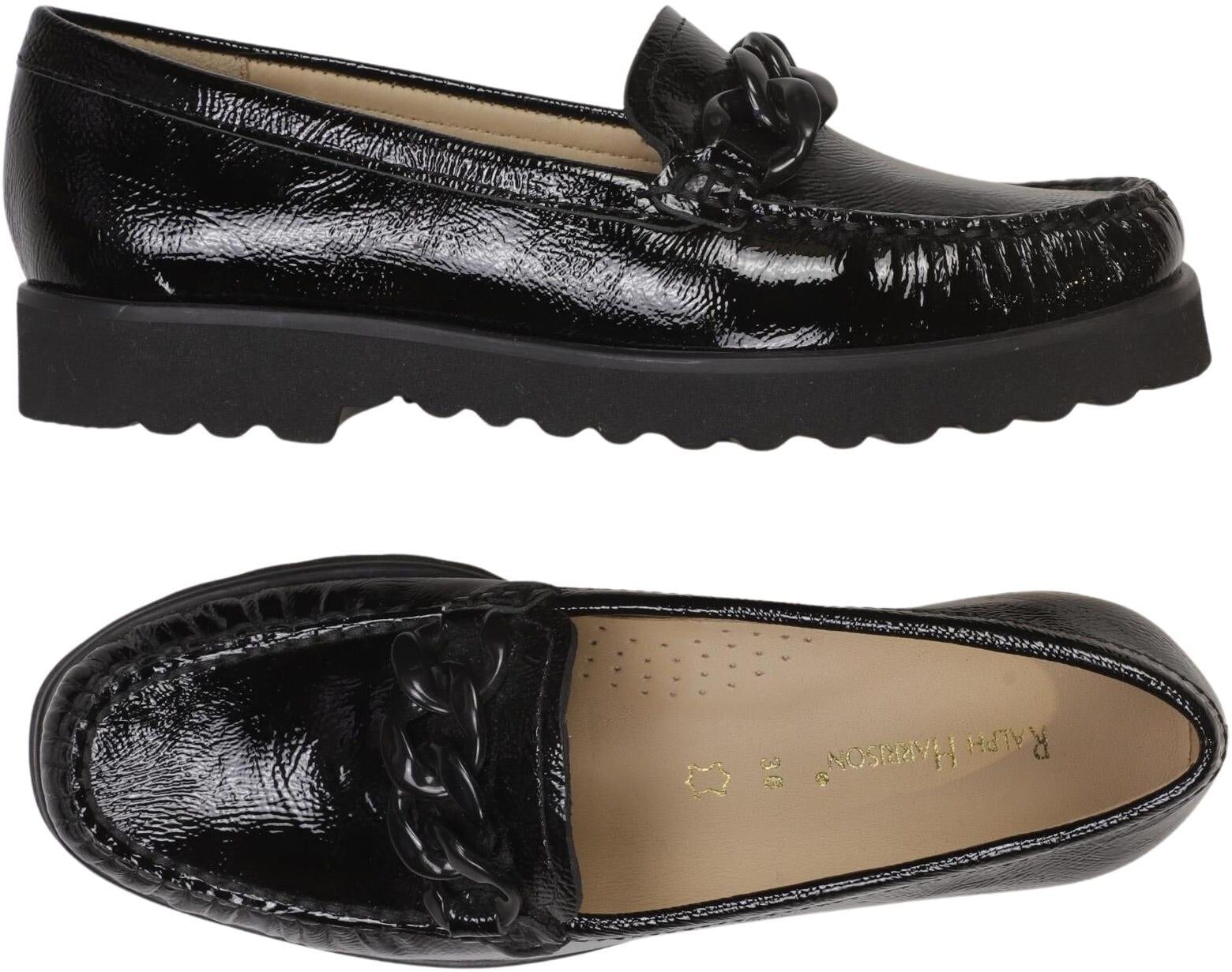 Ralph Harrison Damen Halbschuh, Schwarz, Gr. EU 36, Leder - Second Hand