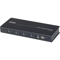 Aten CS724KM, KVM Switch, Schwarz