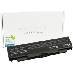 IPC Notebook-Akku Akku LE T440P-68-3S2P REPLACE 10.80 V 5200 mAh (5200 mAh), Notebook Akku, Schwarz