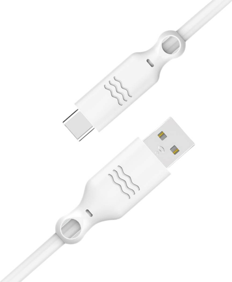 Just Green ECO USB naar USB-C kabel, 2 meter, wit