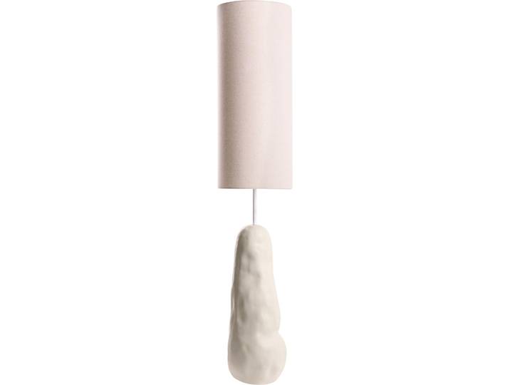 BELIANI Stehlampe hellbeige Keramikfuß mit hohem Stoffschirm im Naturstil