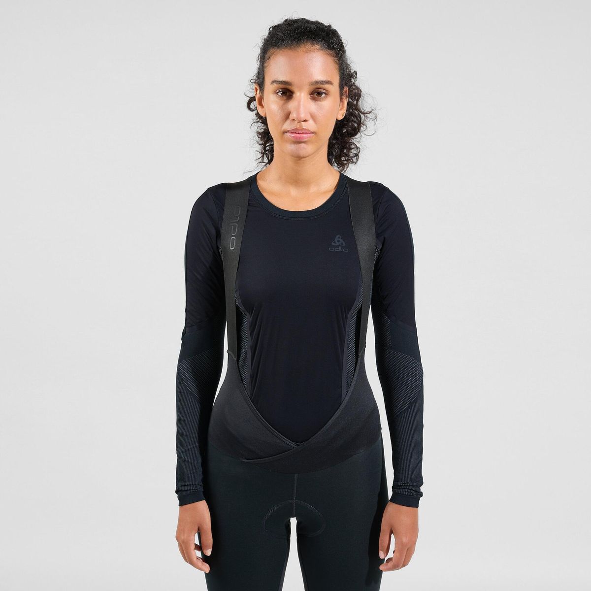 Odlo Women's Performance Windshield Light Cycling Long-sleeve Sports-underwear Top black - odlo concrete grey (60064) XS 411471-60064-XS