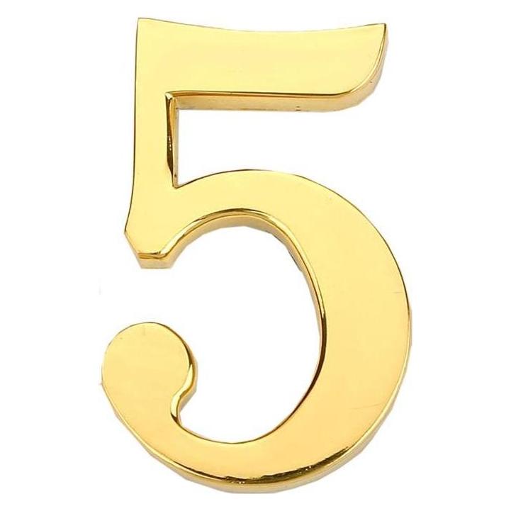 Haushalt DOOR NUMBER 5 GP-5 45MM GOLD (Türschildgarnitur) (33033681)