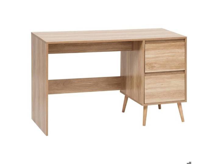 Bureau 2 tiroirs Abana bois clair - 5five