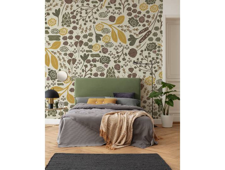 Fototapete KOMAR Komar Vlies Fototapete - Wild Fields - Grösse 250 x 250 cm , lila (modern), L:2,5m, Vlies, Tapeten, Fototapete