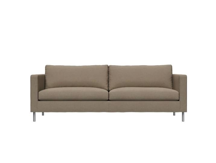 Fogia Alex 2,5 Sitz Sofa Stoff Noah 18 mole, Aluminiumbeine