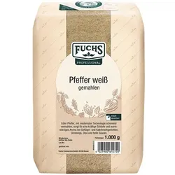 FUCHS Pfeffer weiß gemahlen 1 kg weiß
