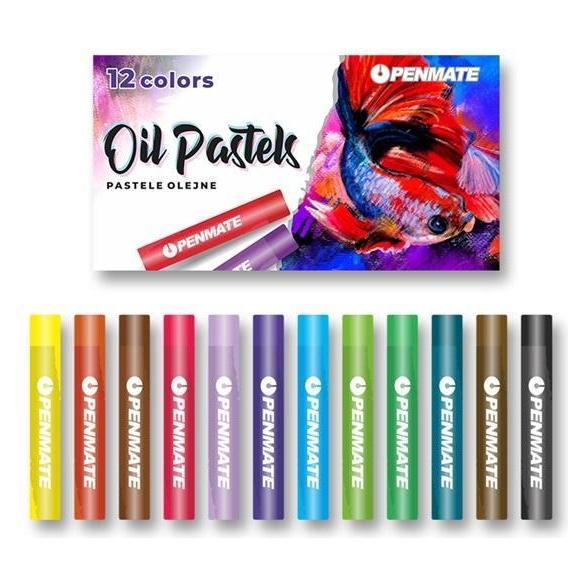 Penmate Ölpastelle 12 Farben (12x) (40959199)