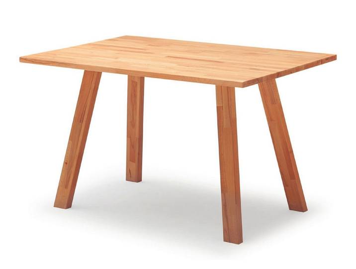 58 aufm Kessel Esstisch Esszimmertisch rechteckig Danny 125x75x85 Massivholz Kernbuche (inkl. Versand, Lieferung bis Verwendungsstelle), Stabiler Stand dank Stollengestell und hochwertigen Materialien