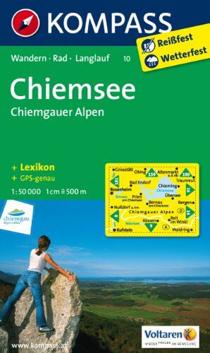 Collectif - Chiemsee - Chiemgauer Alpen 1 : 50 000: Wanderkarte mit Kurzführer, Radwegen und Loipen. GPS-genau - Preis vom 09.10.2026 07:28:09 h